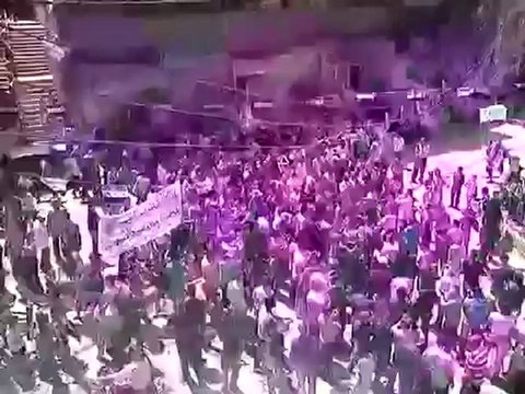 فري برس ريف دمشق الهامة مظاهرة خابوري جمعة أتى أمر الله فلا تستعجلوه 27 4 2012 ج1 Damascus
