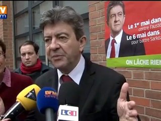 Mélenchon accuse Sarkozy "d'extrême-droitiser " la droite