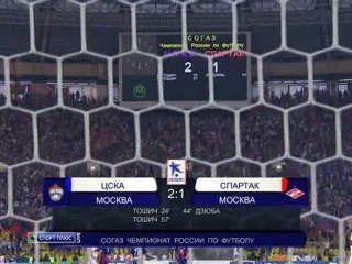ЦСКА - спартак, 41-й тур ЧР 2 тайм
