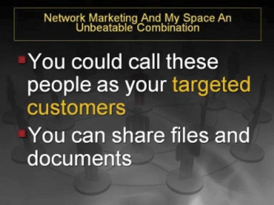 Network Marketing And MySpace An Unbeatable Combination