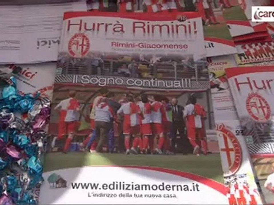 Icaro Sport. Rimini-Giacomense, il prepartita di D'Angelo