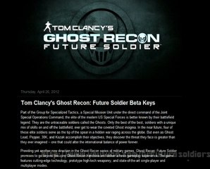 Tom clancy's Future Soldier Beta Keys