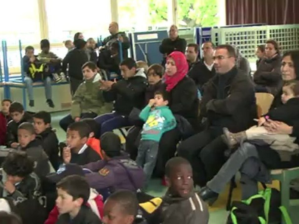 Stage Colombes en Foot Pâques 2012 : la cérémonie de clôture du stage