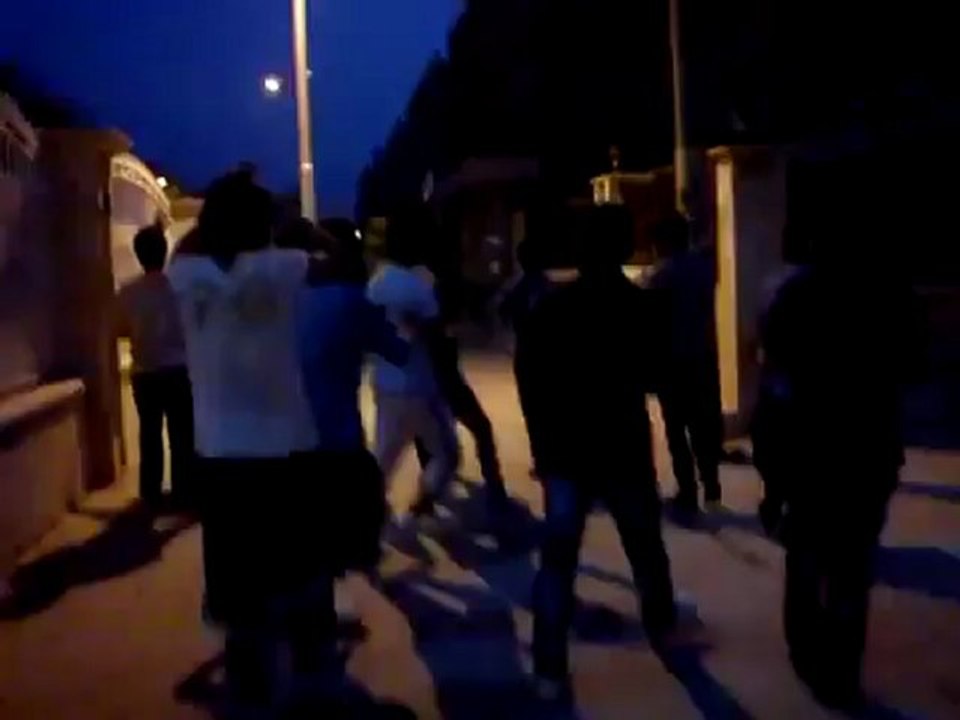 فري برس حلب مظاهرة حي الزهراء جامع الشامي 28 4 2012 Aleppo