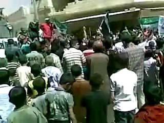 فري برس ادلب مظاهرة كفرسجنة 28 4 2012 Idlib