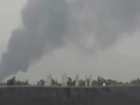 فري برس ريف دمشق جسرين رؤية تصاعد سحب الدخان من أطراف دوما 28 4 2012 Damascus