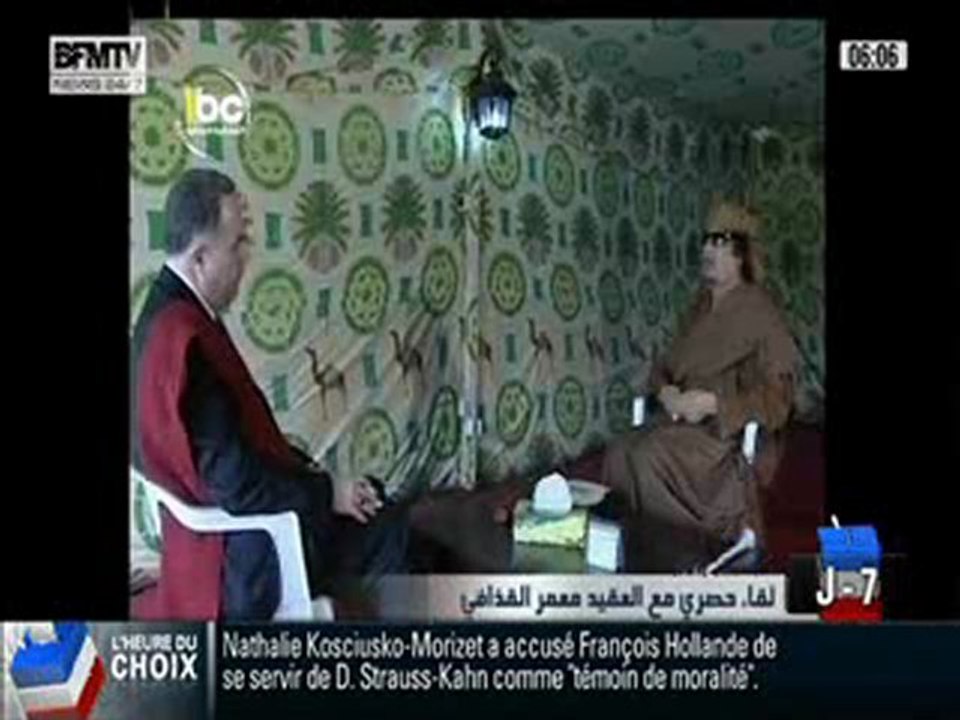 J-7 - Présidentielle - Kadhafi  paie cash  Sarkozy ! 29/04/12