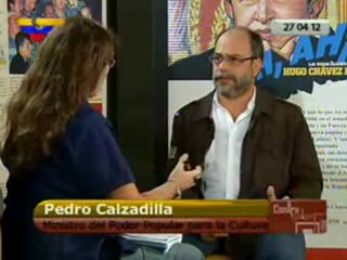 (VÍDEO) Contragolpe El ministro de Cultura, Pedro Calzadilla 27.04.2012  2/3