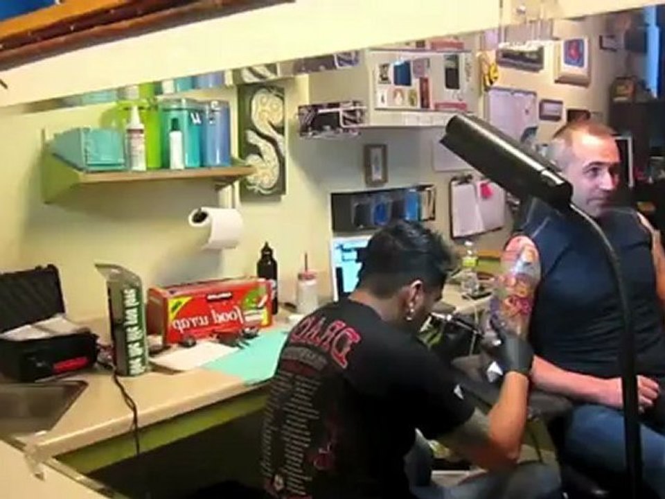 Joueurs des Patriots en Lego tatouage