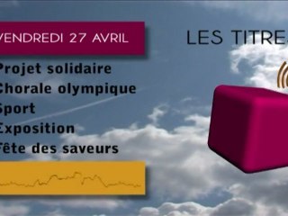 Journal du vendredi 27 avril Télé Gohelle