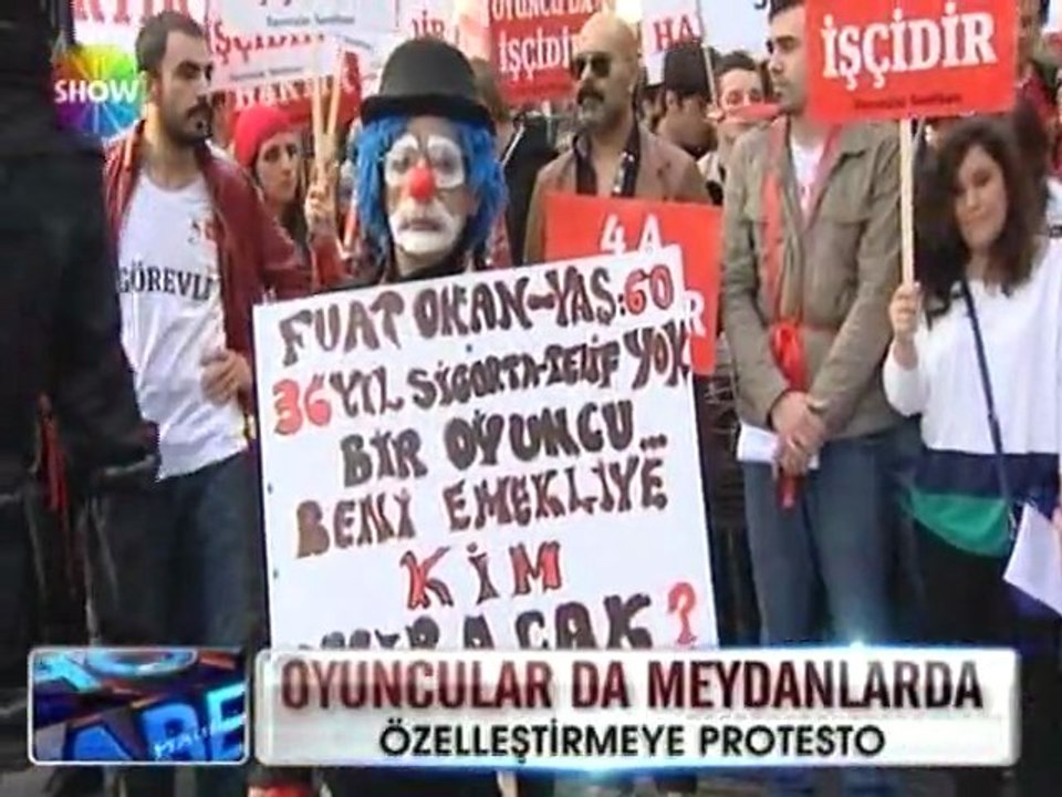 Oyuncular da meydanlarda - 01 mayıs 2012