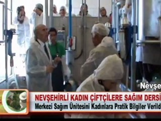 NEVŞEHİRLİ KADIN ÇİFTÇİLERE SAĞIM DERSİ 30.04.2012