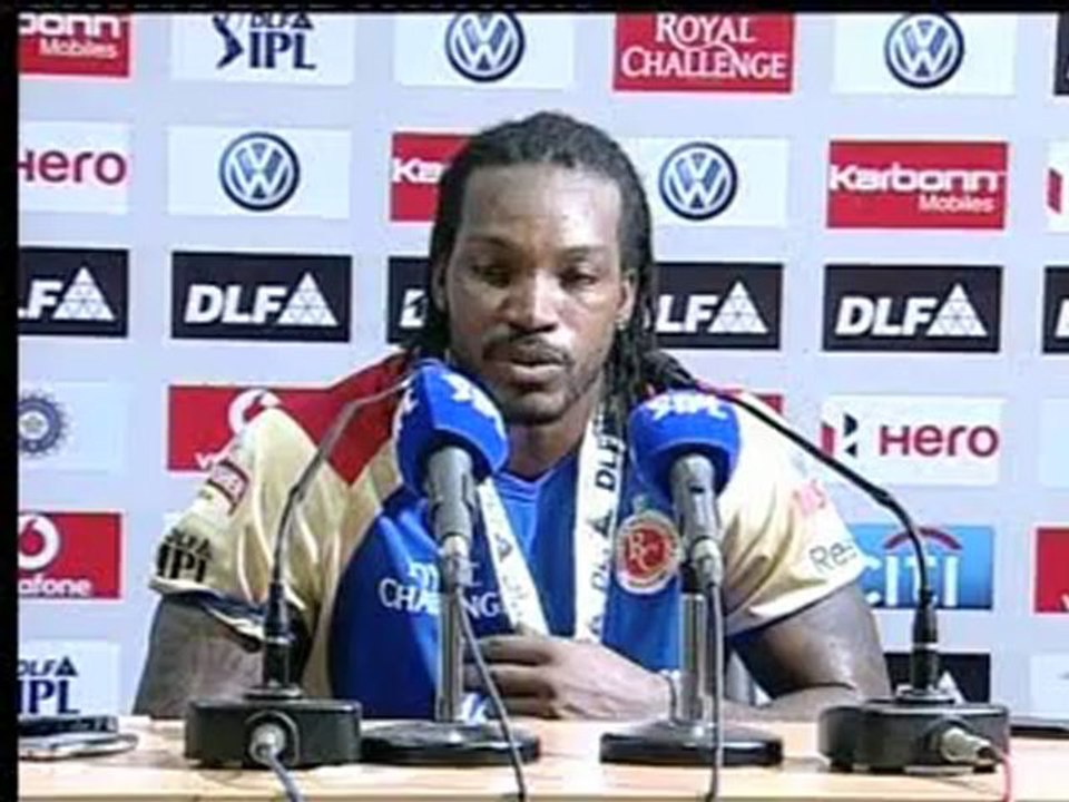 Chris Gayle post match PC 29 April
