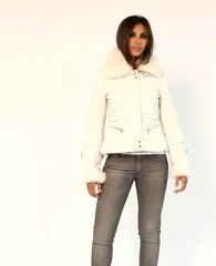 blouson cuir giorgio aubree blanc