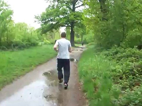 Premier de la course du bois de vincennes à 15 mn de l'arrivée
