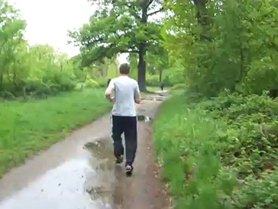 Premier de la course du bois de vincennes à 15 mn de l'arrivée