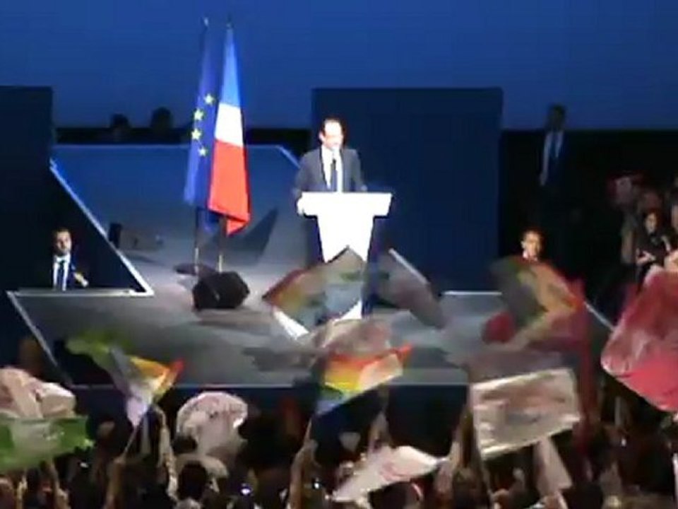 François Hollande au Zénith de Limoges "ambiance"