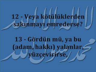 Alak Suresi ( Peygamber Efendimize Bildirilen İlk Ayetler )