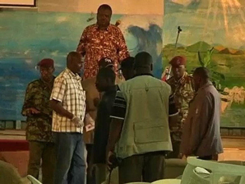 Grenade attack kills while pastor prays.