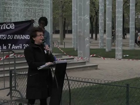 Mme Seta Papazian - 18ème Commémoration du Génocide des Tutsi au Rwanda, Paris, 7 avril 2012