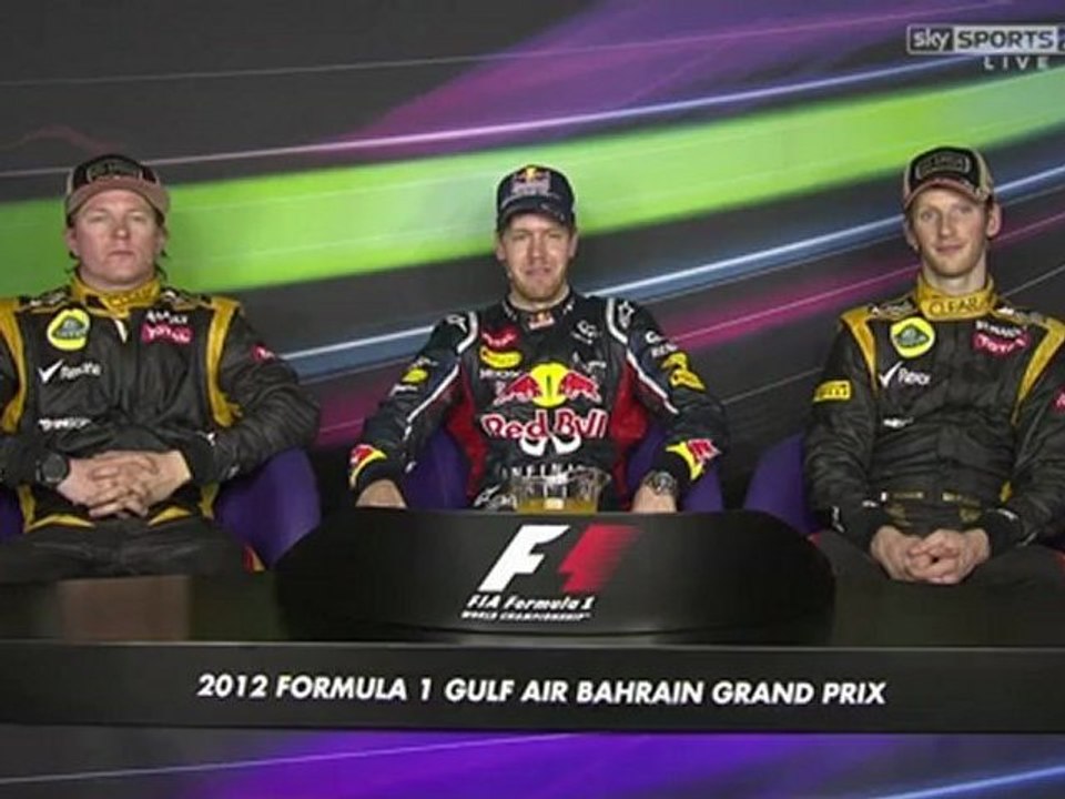 Kimi Raikkonen Press Conference Bahrain 2012