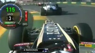 Raikkonen pass Perez Lap 12