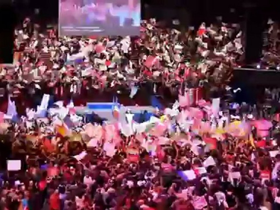 Meeting de François Hollande à Bercy le 29 avril 2012