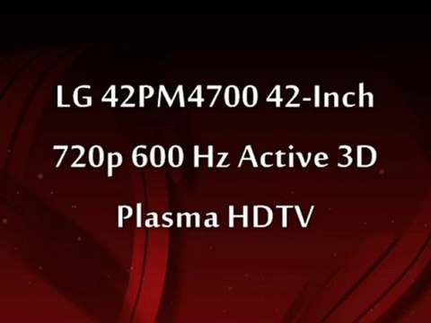 LG 42PM4700 42-Inch 720p 600 Hz Active 3D Plasma HDTV
