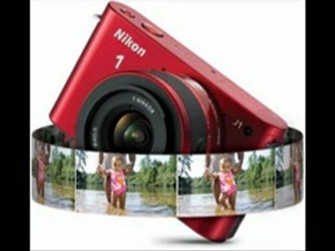 Nikon 1 J1 10.1 MP HD Digital Camera System with 10-30mm VR 1 NIKKOR Lens (Red)