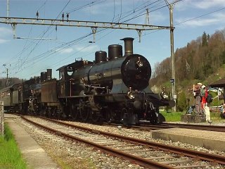 A 3/5 705 et B 3/4 1364 - Arrivée à Bauma