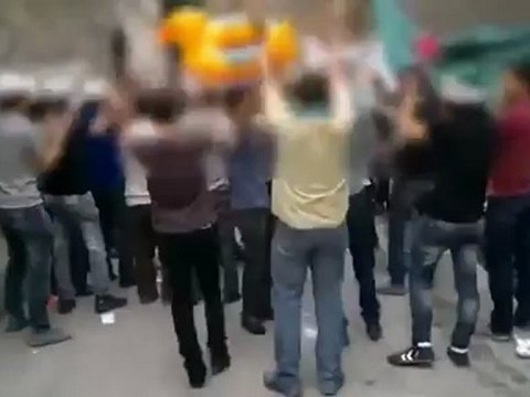 فري برس دمشق حي الميدان المجاهد مظاهرة رائعة في الموصللي 29 4 2012 Damascus