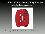 Scuba Diving OMS 32lb Lift Tech Diving Wing Bladder with Inflator Assembly,ASIN,B0075ZFRN8