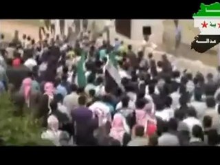 فري برس ادلب   عين شيب  تشييع الشهيد محمد القاسم   29 4 2012 Idlib
