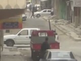 فري برس درعا المحطة تواجد الأمن عصابات لزرع عبوة ناسفة وازالتها 29 4 2012ج1 Daraa