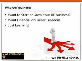 Investors in Real Estate - The FIRST step