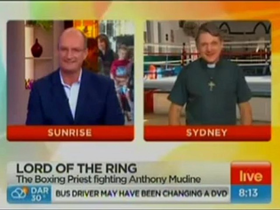 Father Dave on Channel Seven's -Sunrise- - 120 Round Box-a-thon Fundraiser - YouTube