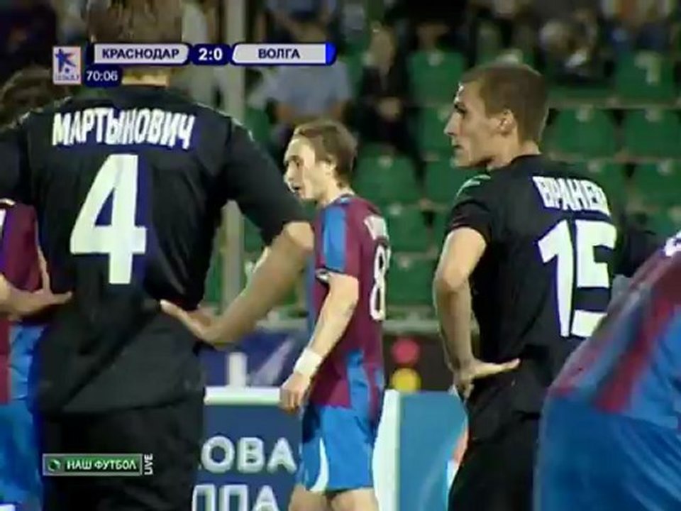 РФПЛ 2011/12. 41 тур. Краснодар - Волга 2-1 (2-1 Каряка)