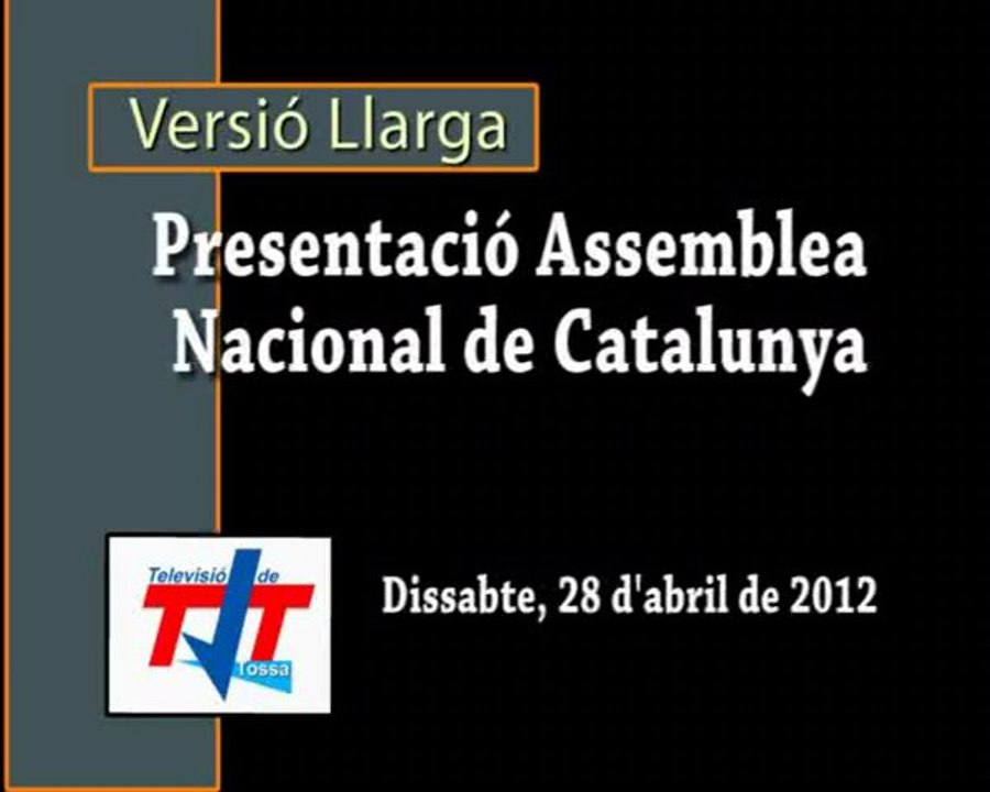 Presentació ANC. 28/04/2012