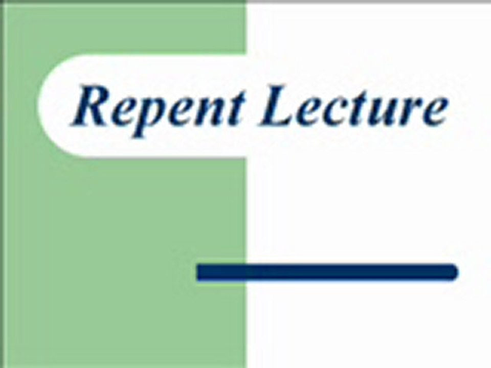 Repent To Allah
