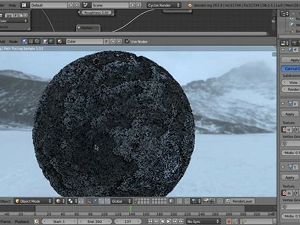 Blender kamenno-lávové logo