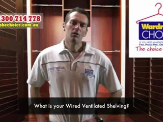 what is your wired ventilated shelving?