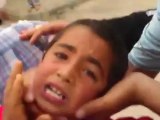 فري برس درعا داعل اصابة طفل برصاص قناص مسجد الحسن 29 4 2012 Daraa