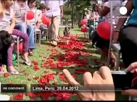 Mariage de chiens au Pérou - no comment