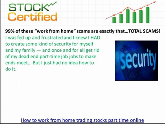 How to work from home trading stocks part time online