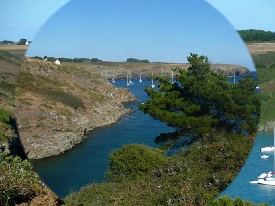 BELLE-ILE - TEMPETE ET COUCHER DE SOLEIL