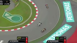 Kimi overtaking Rosberg