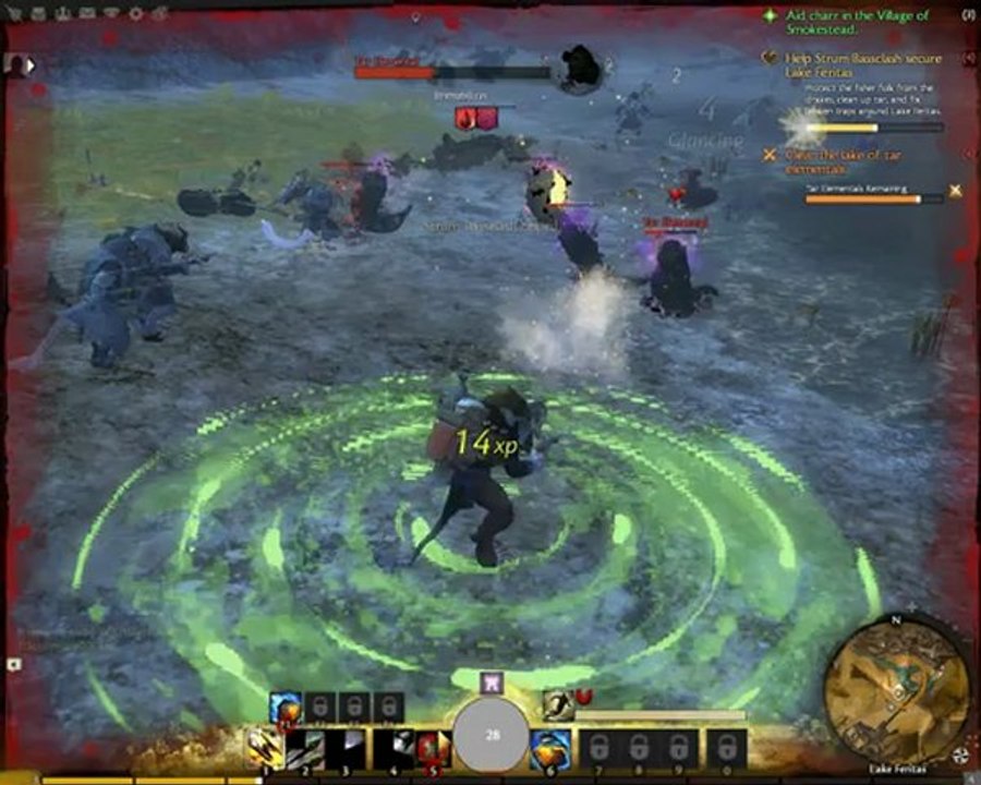 Guild Wars 2 - beta - Eventi dinamici, invasione Tar Elemental [HD 1080i - fluido]