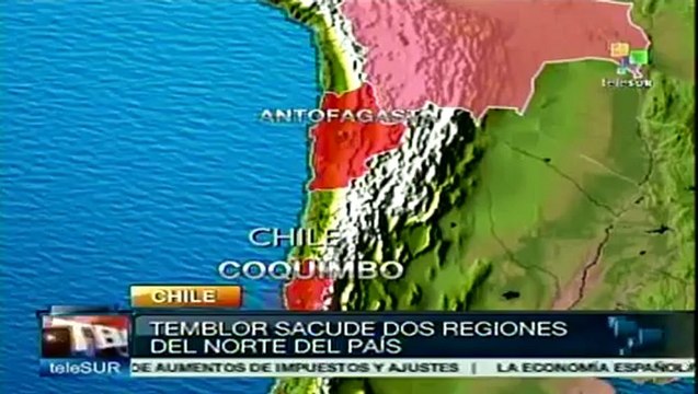 Sismo de magnitud 6 sacudió hoy Chile