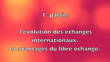 LIBRE ECHANGE ET PROTECTIONNISME (1)