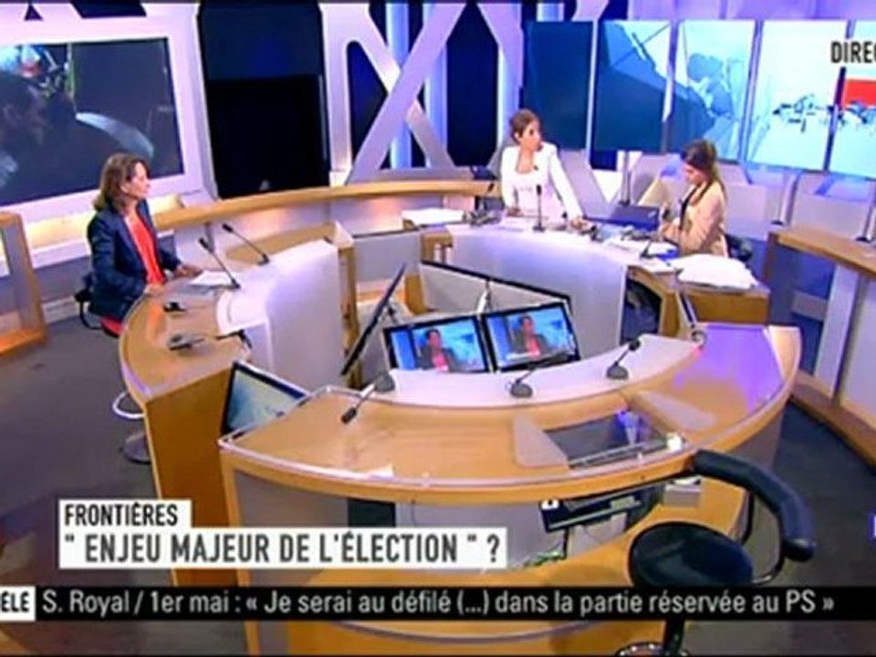 Ségolène Royal était l'invitée  d' Elysée 2012 sur itélé - 30/04/2012